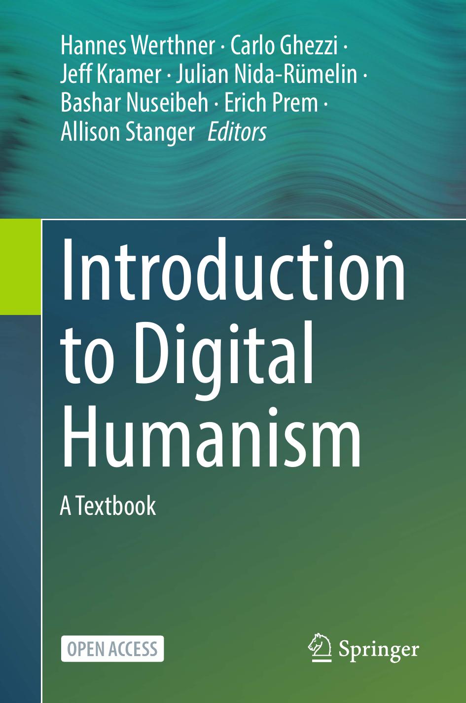 Introduction To Digital Humanism Hannes Werthner