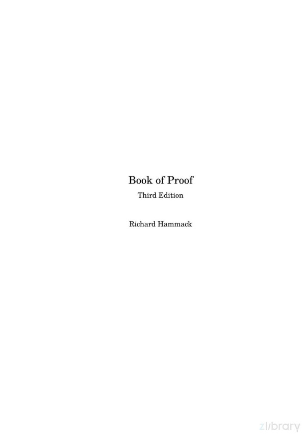 Book Of Proof 3rd Edition