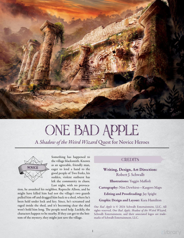 One Bad Apple Robert J Schwalb