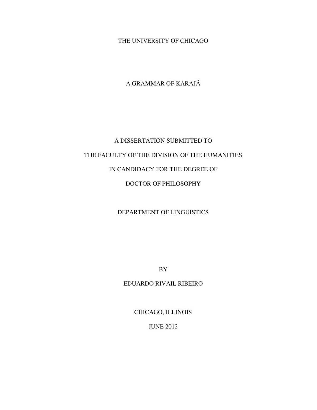 A Grammar Of Karaja Eduardo Riv Ail Ribeiro