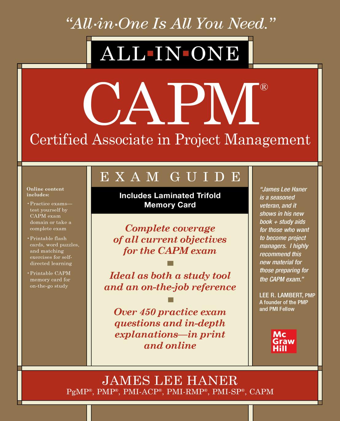 Capm Certified Associate In Project Management Allinone Exam Guide James Lee Haner
