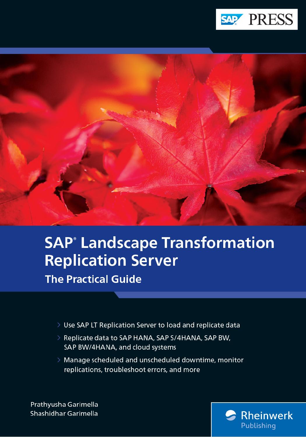 Sap Landscape Transformation Replication Server The Practical Guide Prathyusha Garimella Shashidhar Garimella