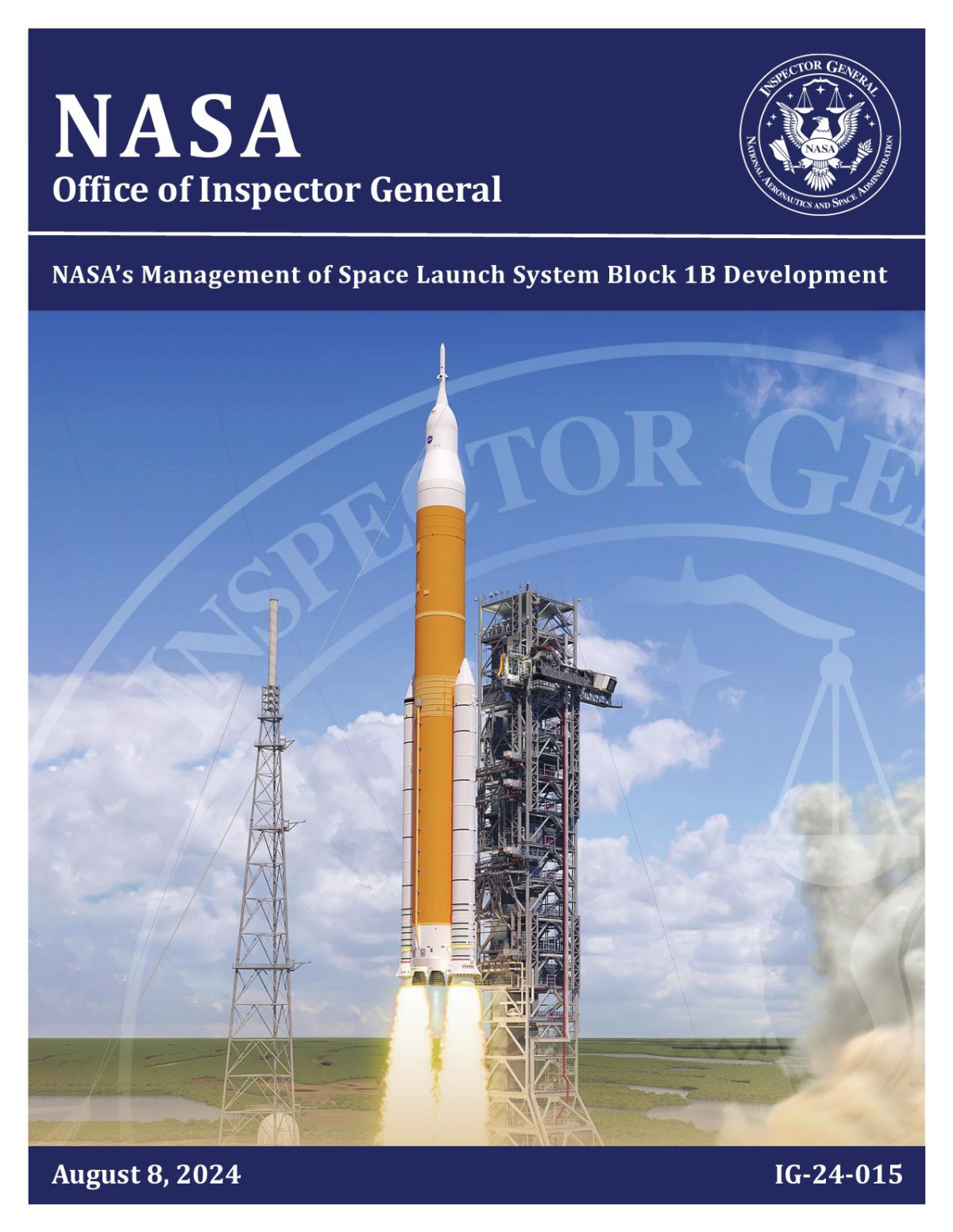 Final Report Ig24015 Nasas Management Of Space Launch System Block 1b Development Unknown