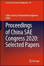 Proceedings Of China Sae Congress 2020 Selected Papers 1st Edition China Society Of Automotive Engineers