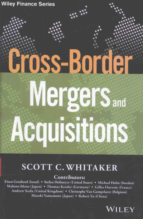Crossborder Mergers And Acquisitions 2016th Edition Scott Cwhitaker
