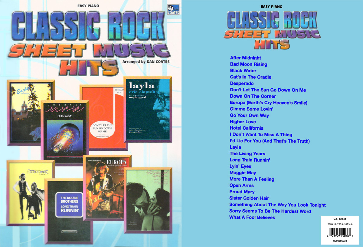Classic Rock Sheet Music Hits Coates Dan