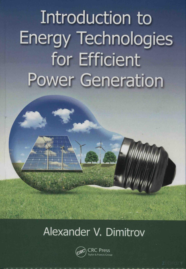 Introduction To Energy Technologies For Efficient Power Generation 2017th Edition Alexander Vdimitrov