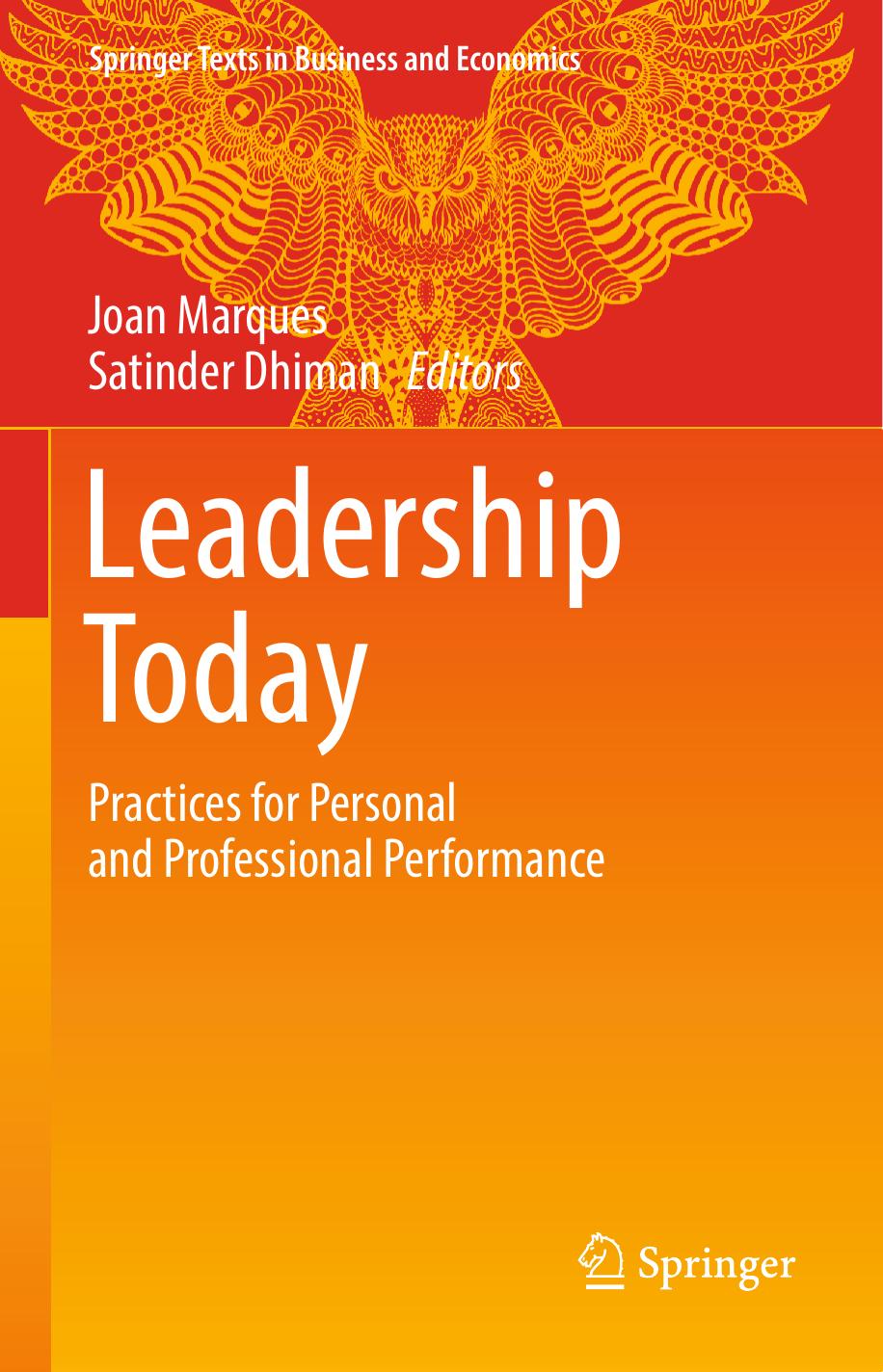 Leadership Today Joan Marques Satinder Dhiman