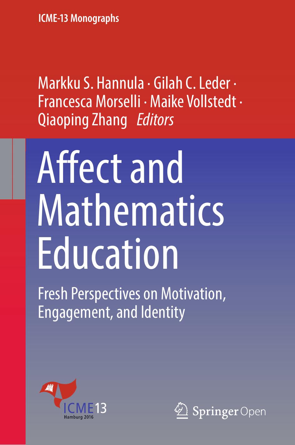 Affect And Mathematics Education Markku S Hannula Gilah C Leder Francesca Morselli Maike Vollstedt Qiaoping Zhang