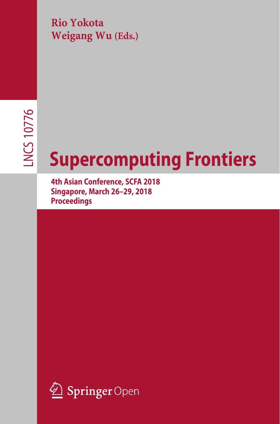 Supercomputing Frontiers Rio Yokota Weigang Wu