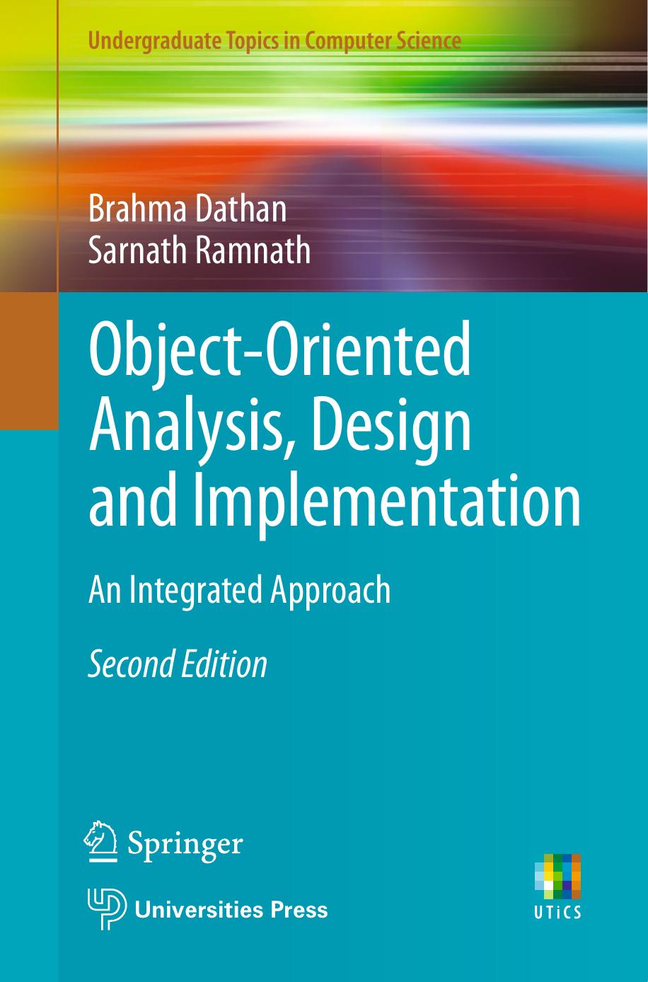Objectoriented Analysis Design And Implementation Brahma Dathan Sarnath Ramnath