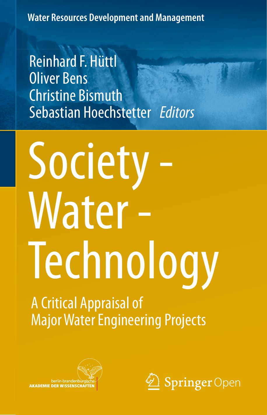 Society Water Technology Reinhard F Httl Oliver Bens Christine Bismuth Sebastian Hoechstetter