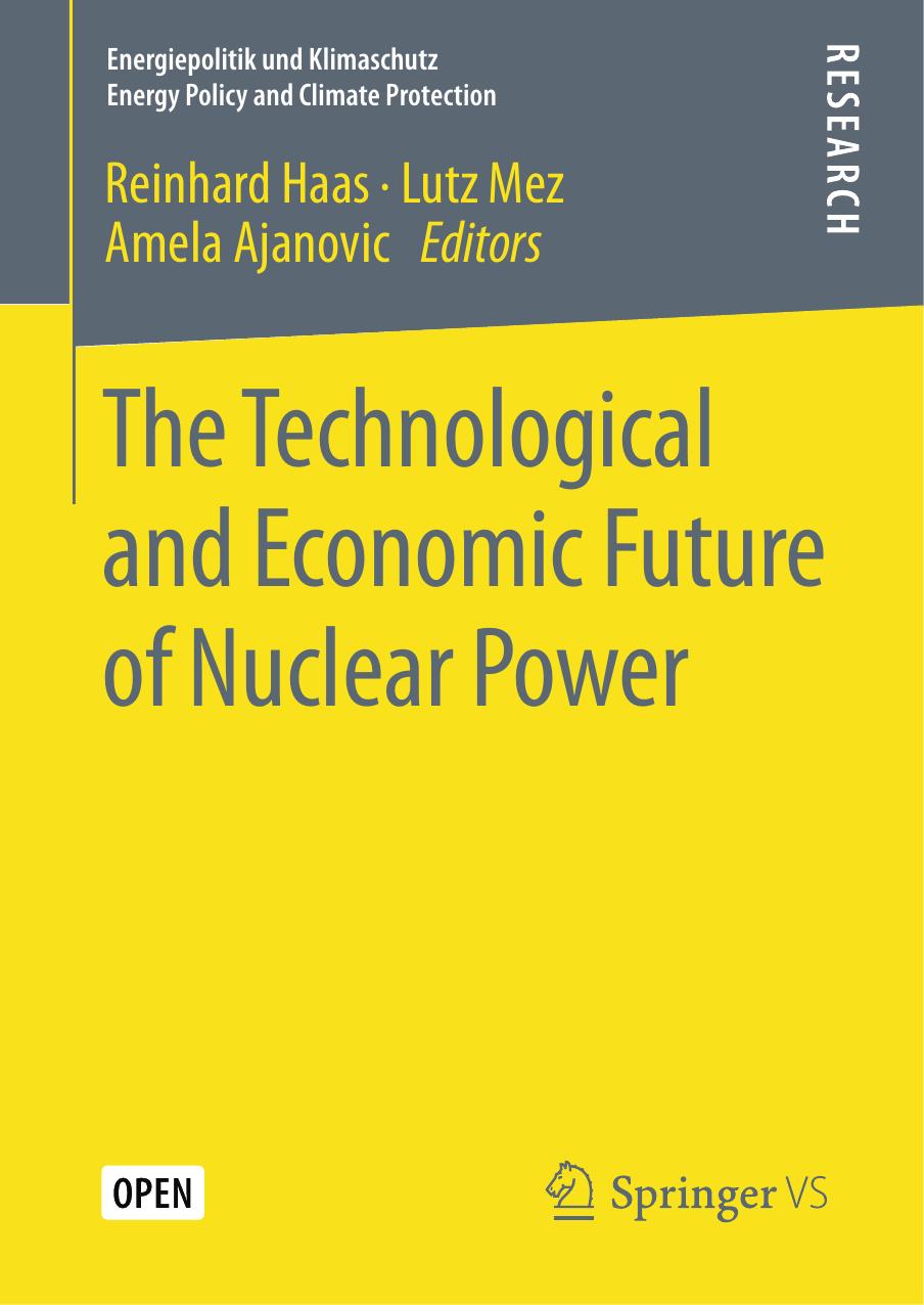 The Technological And Economic Future Of Nuclear Power Reinhard Haas Lutz Mez Amela Ajanovic
