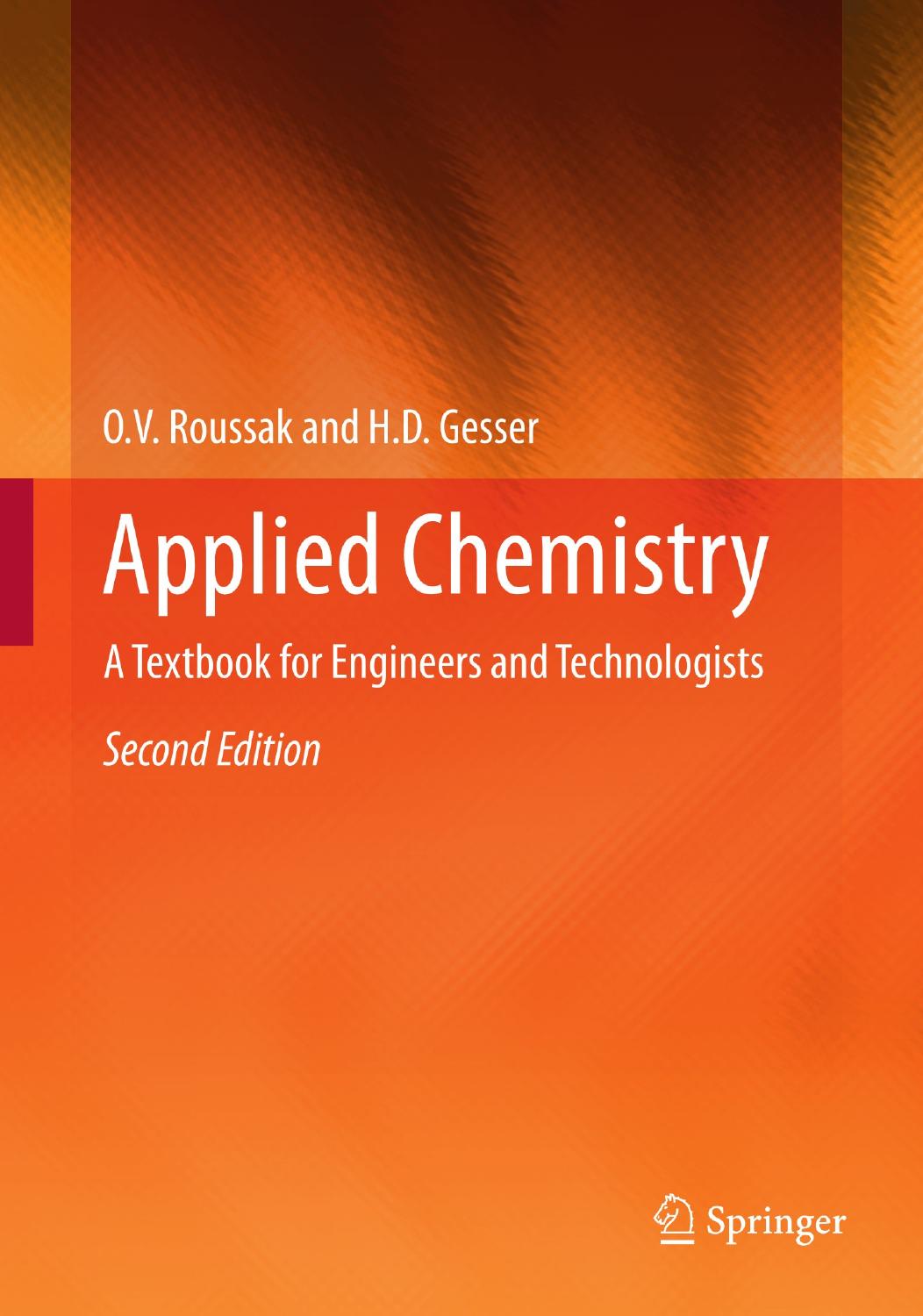 Applied Chemistry Ov Roussak H D Gesser