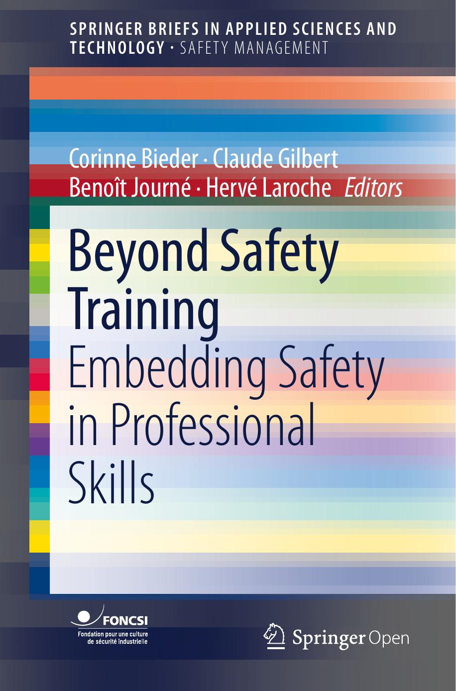 Beyond Safety Training Corinne Bieder Claude Gilbert Benot Journ Herv Laroche