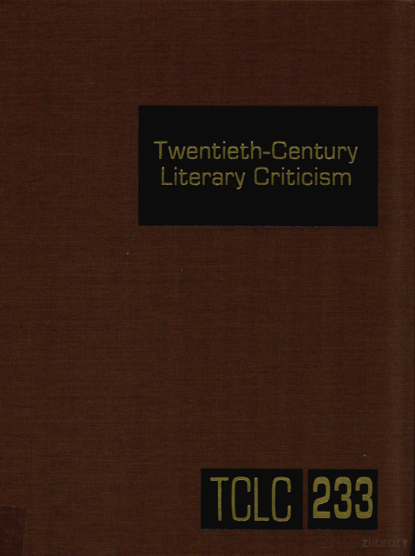 Twentiethcentury Literary Criticism Volume 233 2010th Edition Lawrence Jtrudeau