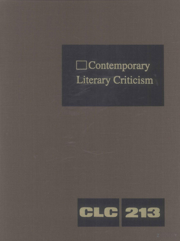 Contemporary Literary Criticism Volume 213 2006th Edition Jeffrey Whunter