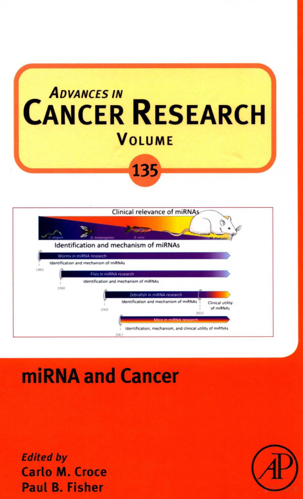 Advances In Cancer Research Miran And Cancer Volume 135 2017th Edition Carlo Mcroce Paul Bfisher