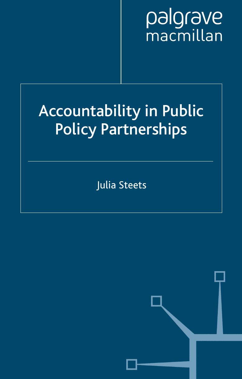 Accountability In Public Policy Partnerships Julia Steets