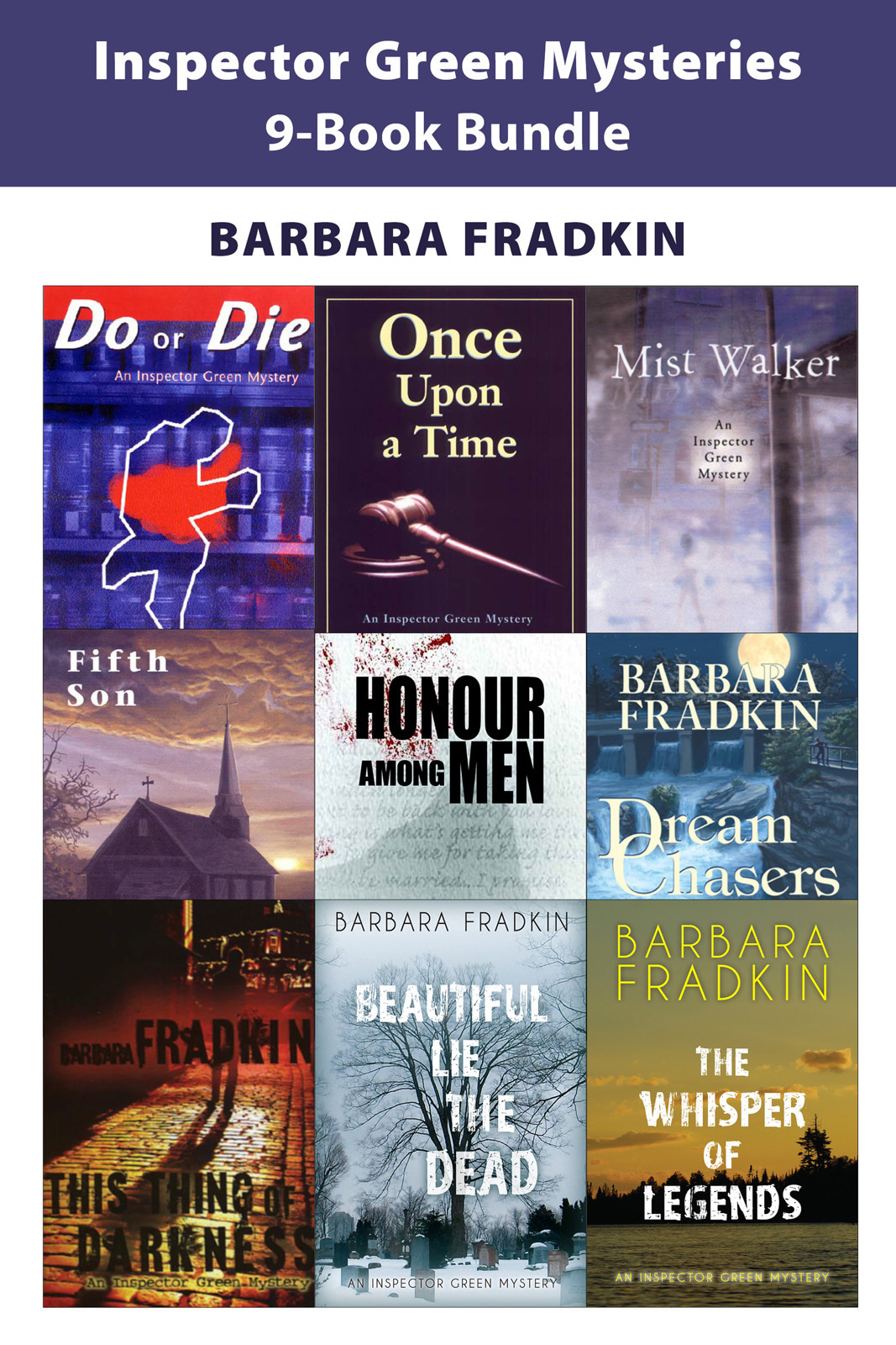 Inspector Green Mysteries 9 Book Bundle Barbara Fradkin