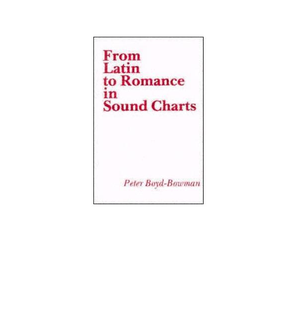From Latin To Romance In Sound Charts Boydbowman Peter