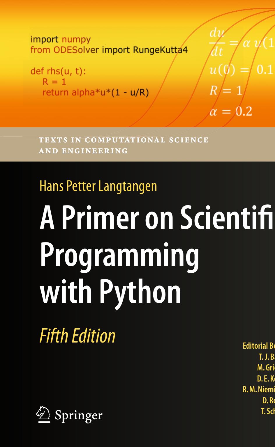 A Primer On Scientific Programming With Python Hans Petter Langtangen
