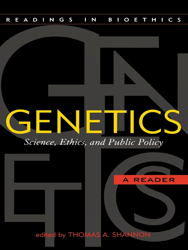 Genetics Shannon Thomas A