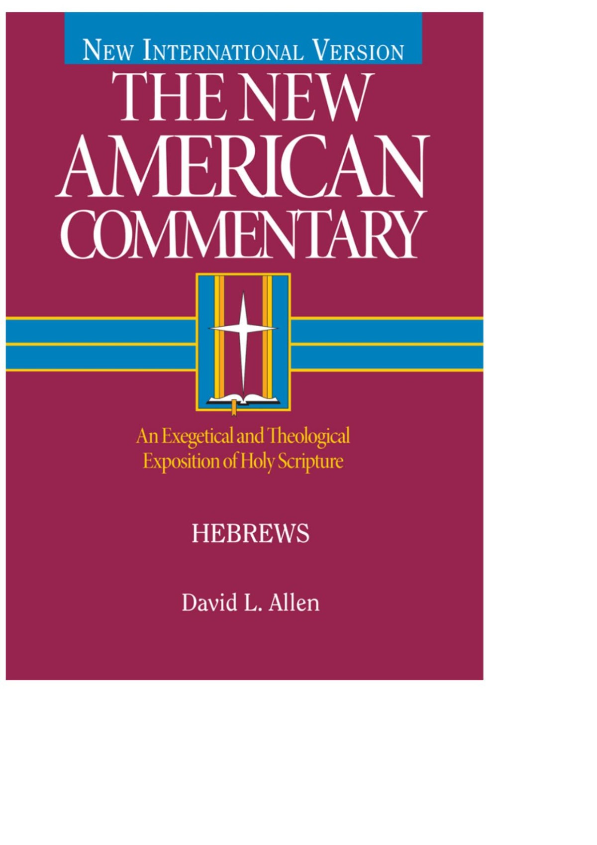 Hebrews David L Allen