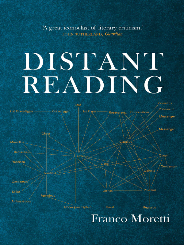 Distant Reading Moretti Franco