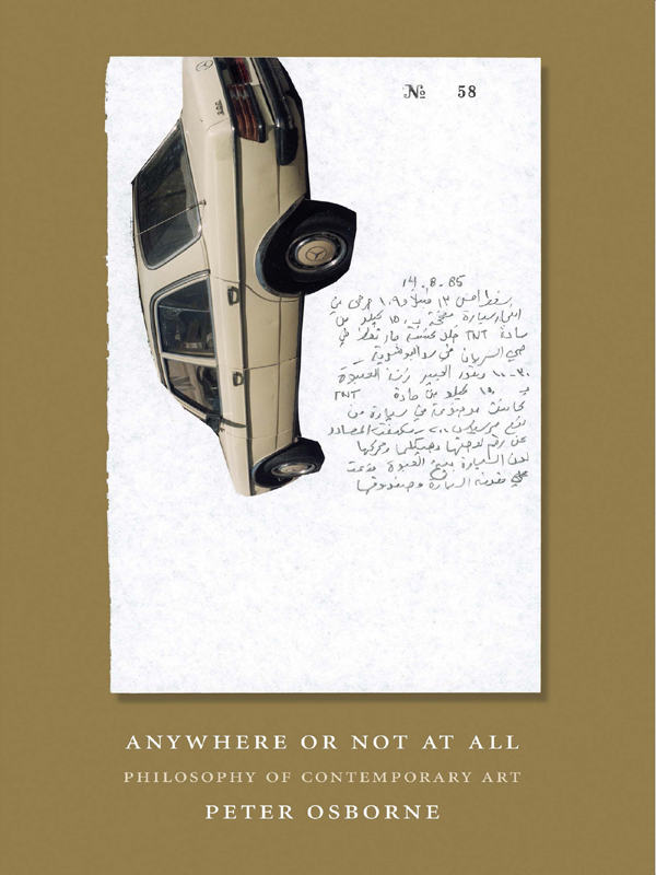 Anywhere Or Not At All Osborne Peter