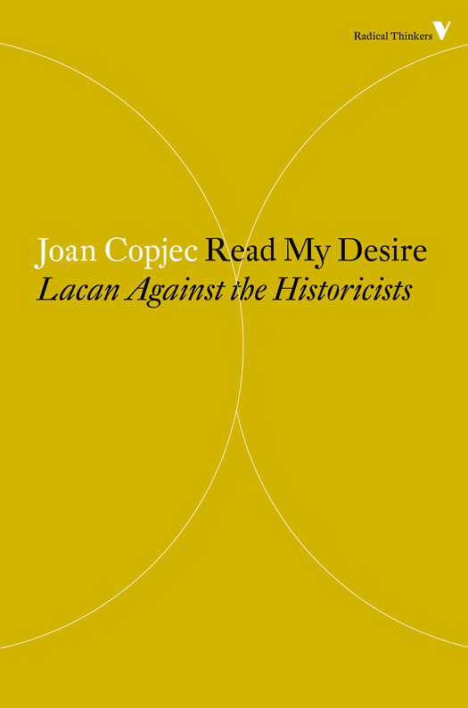Read My Desire Joan Copjec