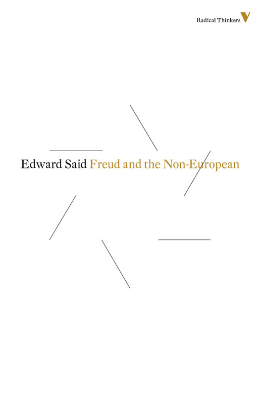 Freud And The Noneuropean Edward Said