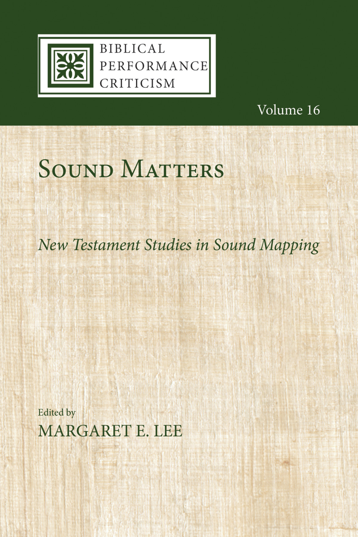 Sound Matters Margaret E Lee