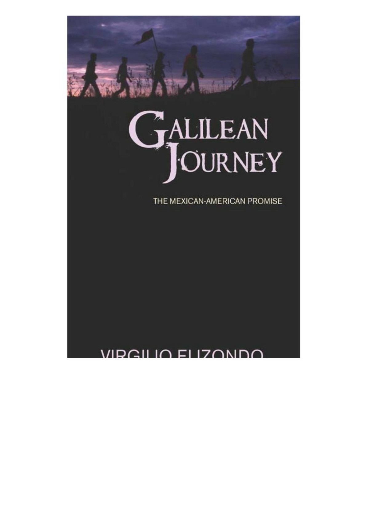Galilean Journey The Mexicanamerican Promise Virgilio Elizondo