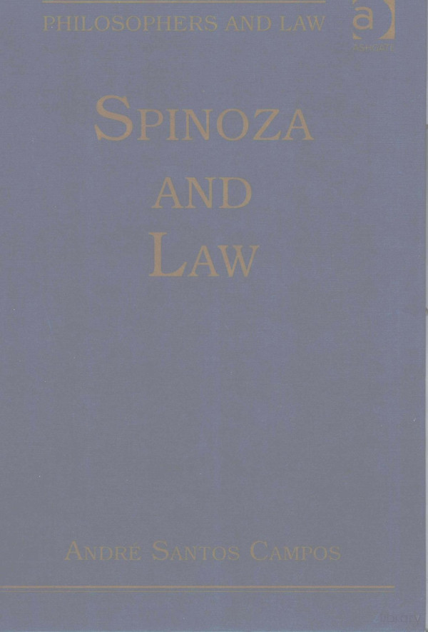 Spinoza And Law 2015th Edition Anddre Santos Campos