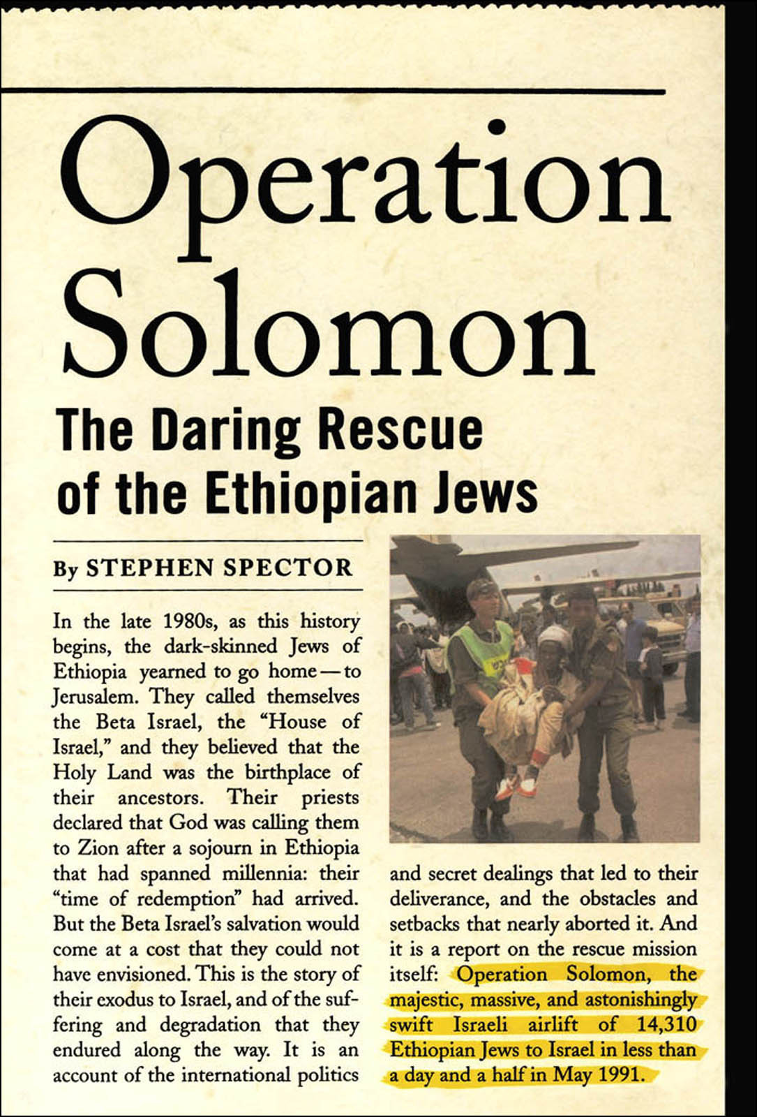 Operation Solomon Spector Stephen