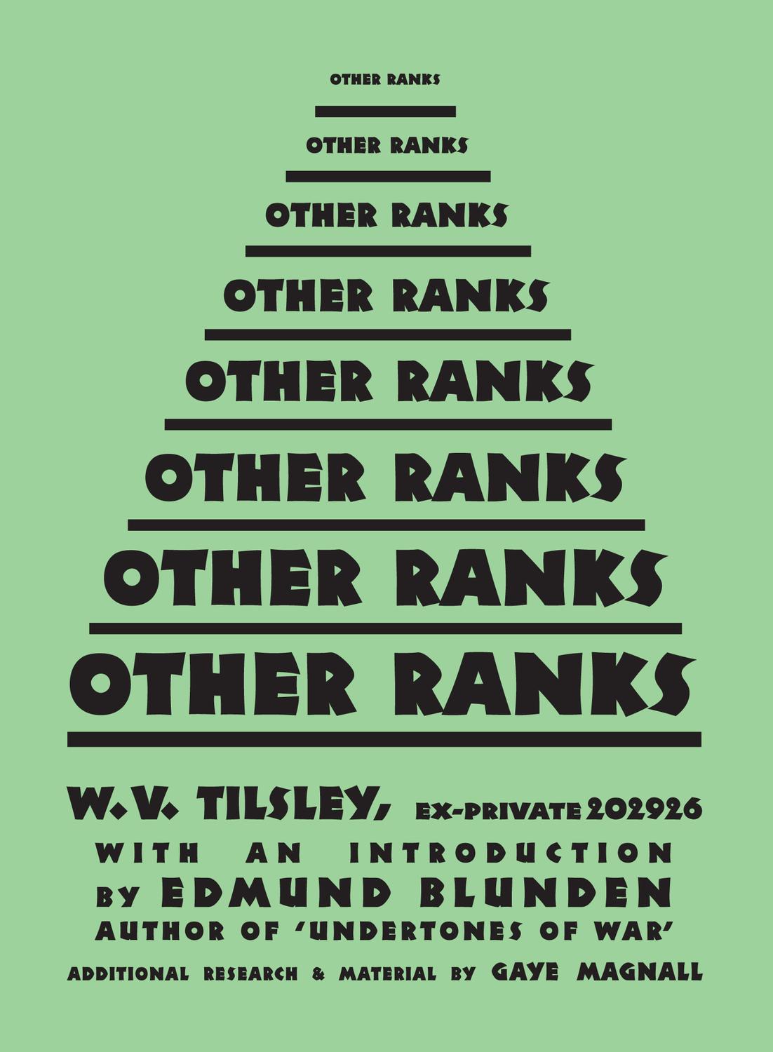Other Ranks Tilsley William Vincent Magnall Gaye