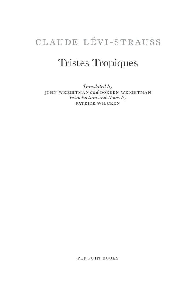 Tristes Tropiques Claude Levistrauss