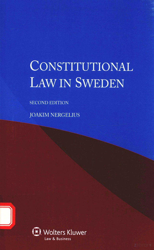 Constitutional Law In Sweden Second Edition 2015th Edition Joakim Nergelius