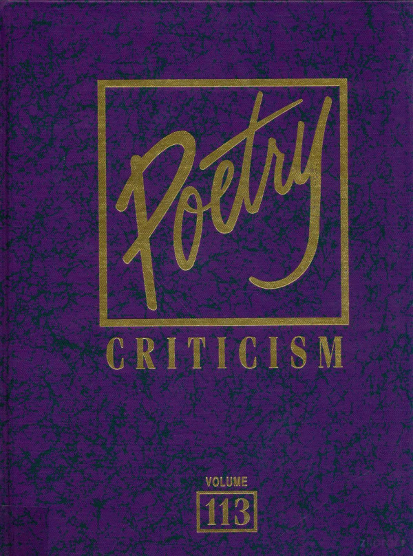 Poetry Criticism Volume 113 2011th Edition Michelle Lee