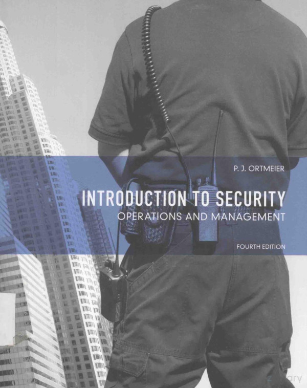 Introduction To Security Operations And Management 2011th Edition Pjortmeier