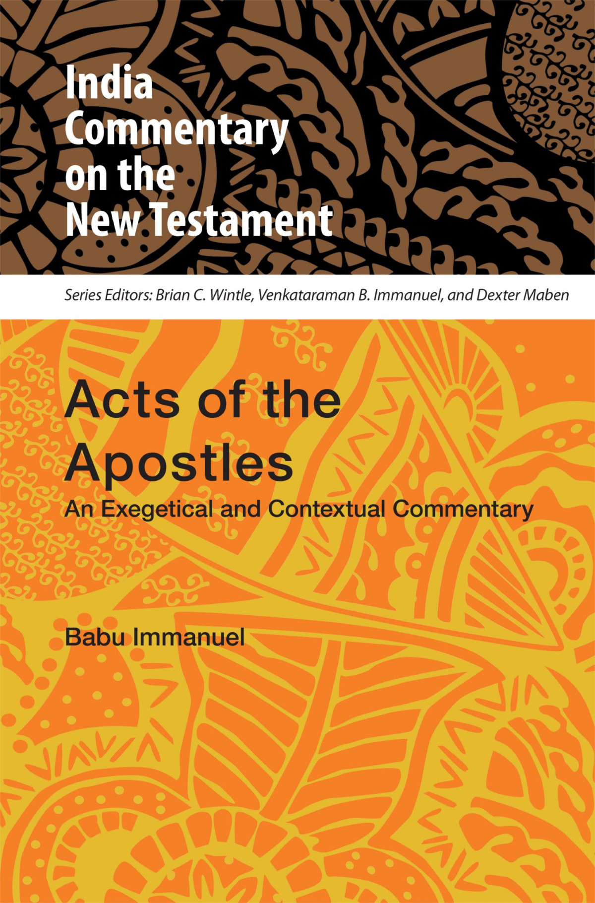 Acts Of The Apostles Babu Immanuel