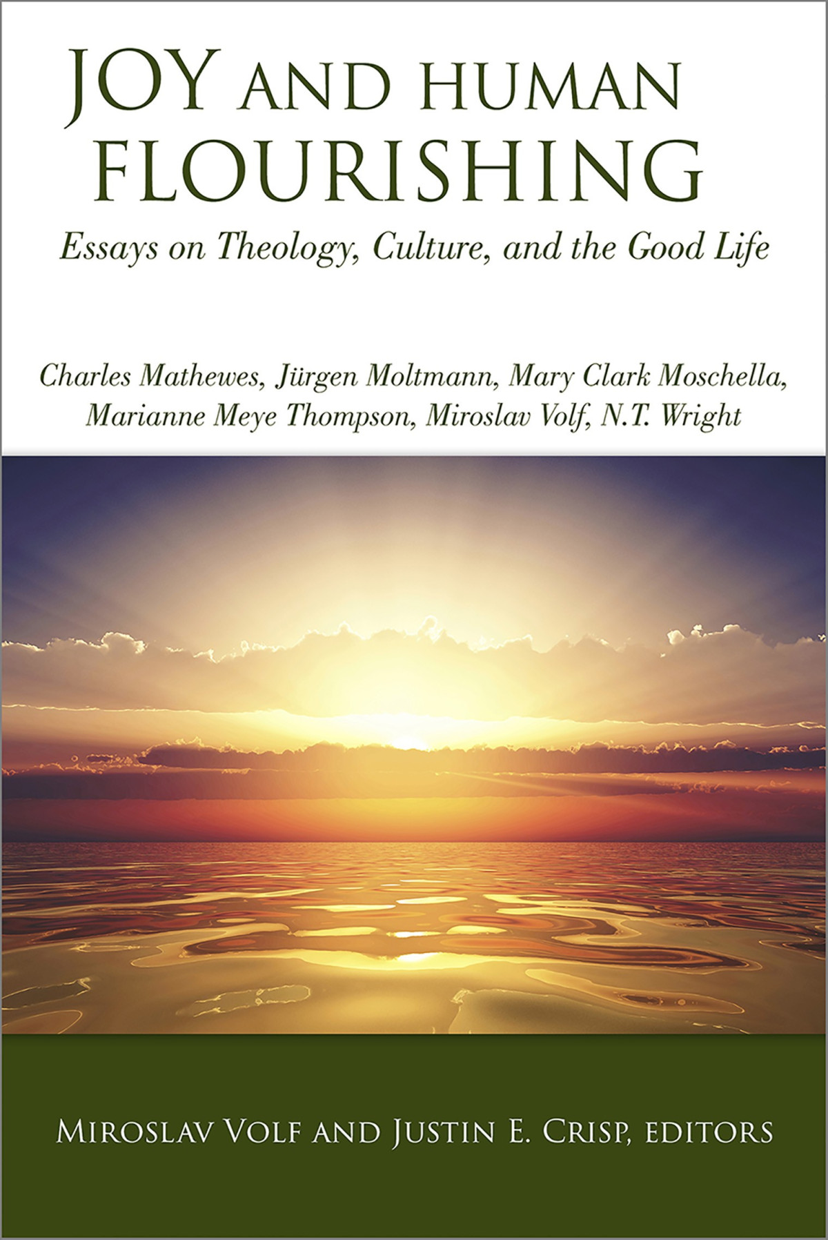 Joy And Human Flourishing Essays On Theology Culture And The Good Life Volf