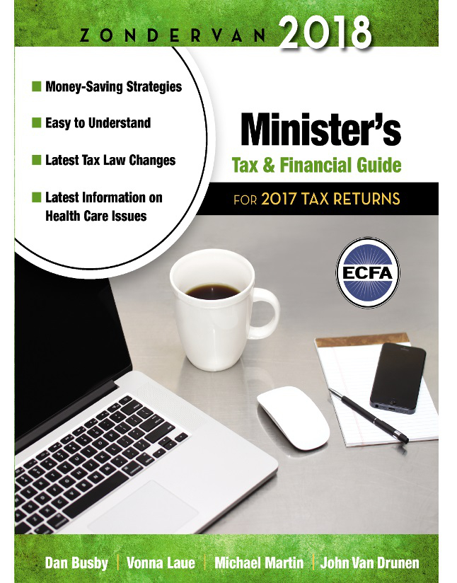 Zondervan 2018 Ministers Tax And Financial Guide Dan Busbymichael Martinjohn Van Drunen Vonna Laue Michael Martin John Van Drunen