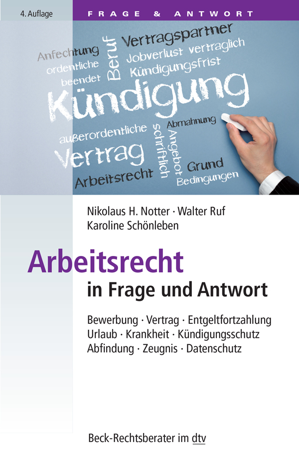 Arbeitsrecht In Frage Und Antwort Notter Nikolaus H Ruf Walter