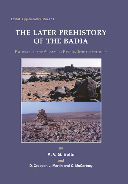 Later Prehistory Of The Badia A V G Bettsd Cropperl Martinc Mccartney