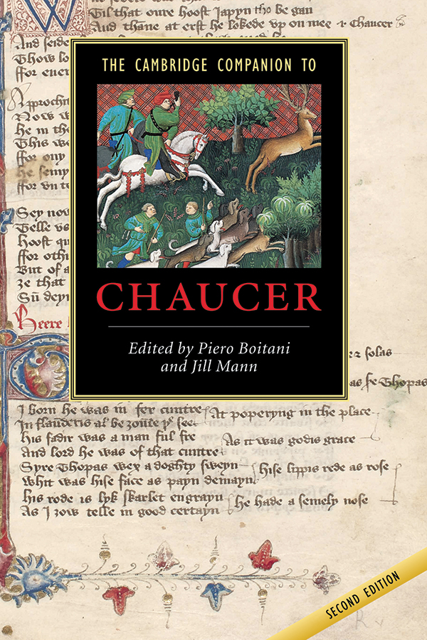 The Cambridge Companion To Chaucer Piero Boitani