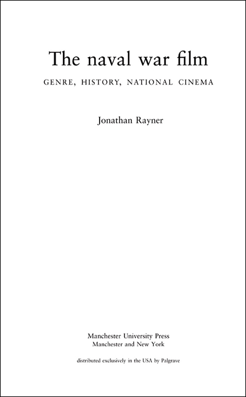 The Naval War Film Jonathan Rayner