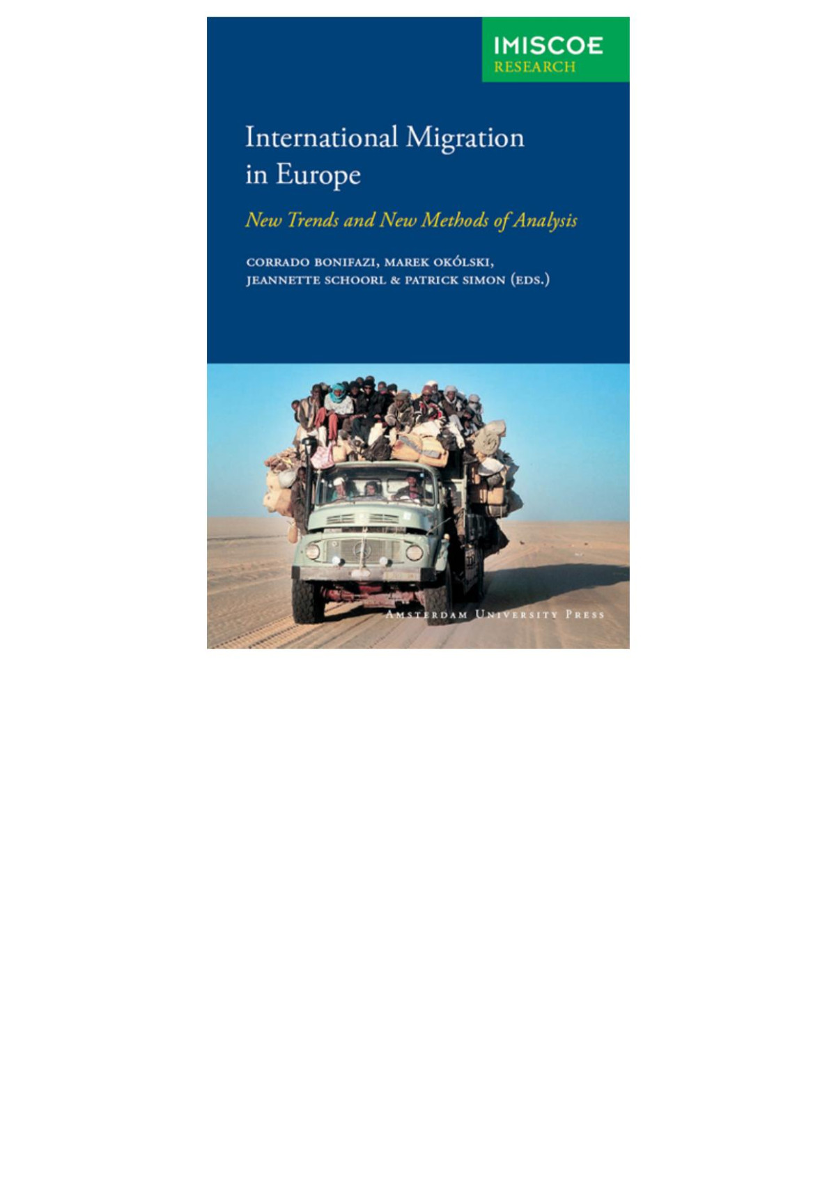 International Migration In Europe Bonifazi Corrado