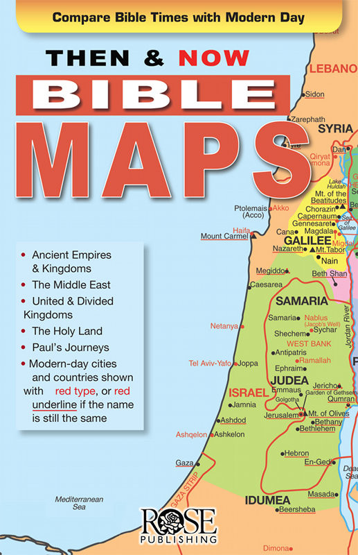 Then Now Bible Maps Rose Publishing